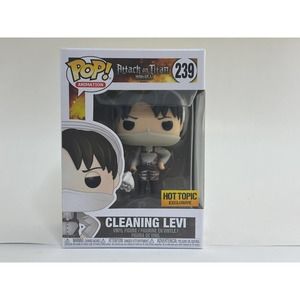 Funko Pop 239 Attack on Titan Cleaning Levi Hot Topic Exclusive